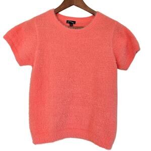 Coquette Balletcore Whisper Soft Watermelon Sorbet Crop Baby Tee Sweater XS